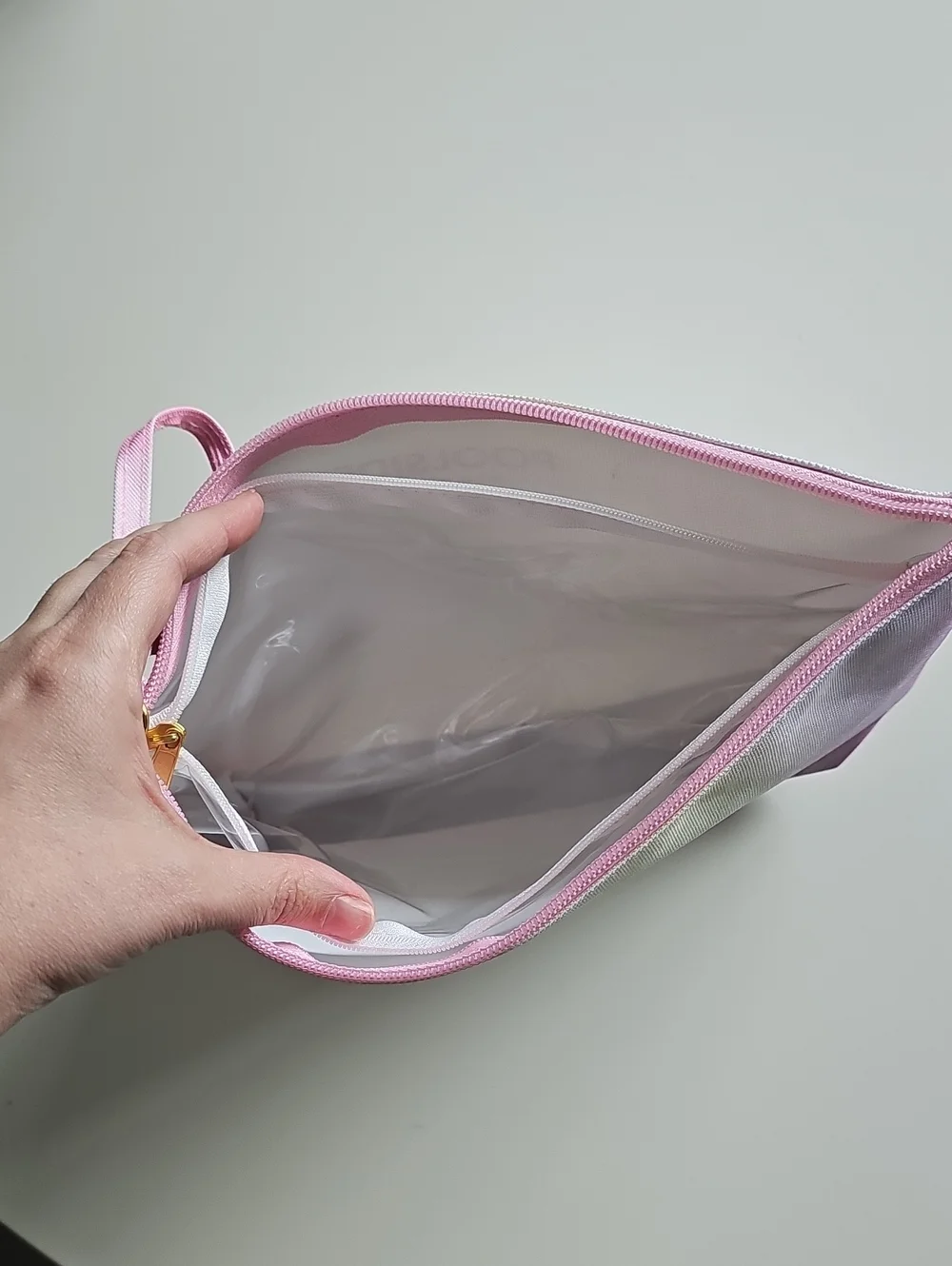 Poolside New York Pink Tie-Dye Water Resistant Wristlet Pouch